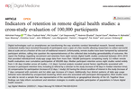 Indicators of retention in remote digital health studies: a cross-study evaluation of 100,000 participants